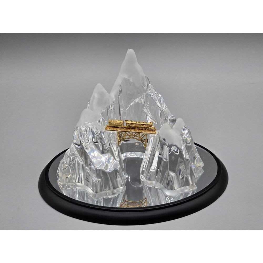Franklin Mint Orient Express Train Crystal Alps Gold‎ Plate 1989 Gold Legend